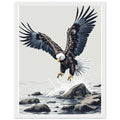 White-tailed Eagle Scotland Return Framed Art Print — detail view | Wild Thread Co