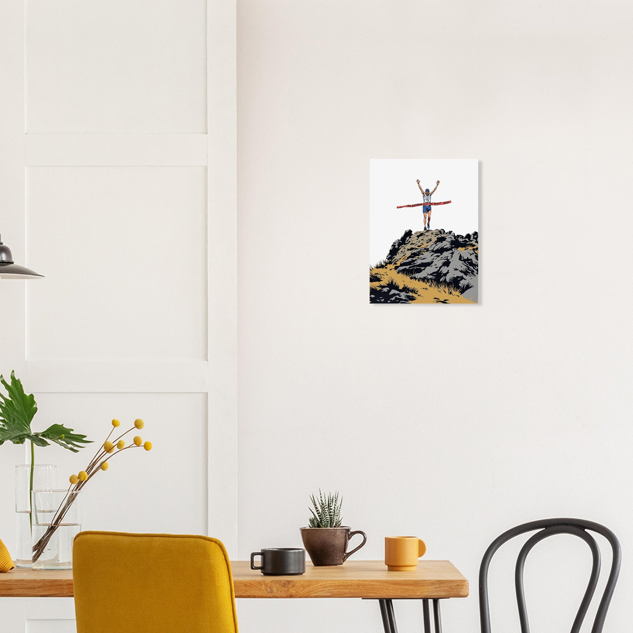 Fell Race Summit Finish Art Print Poster Wall Art UK — Art Print | Wild Thread Co