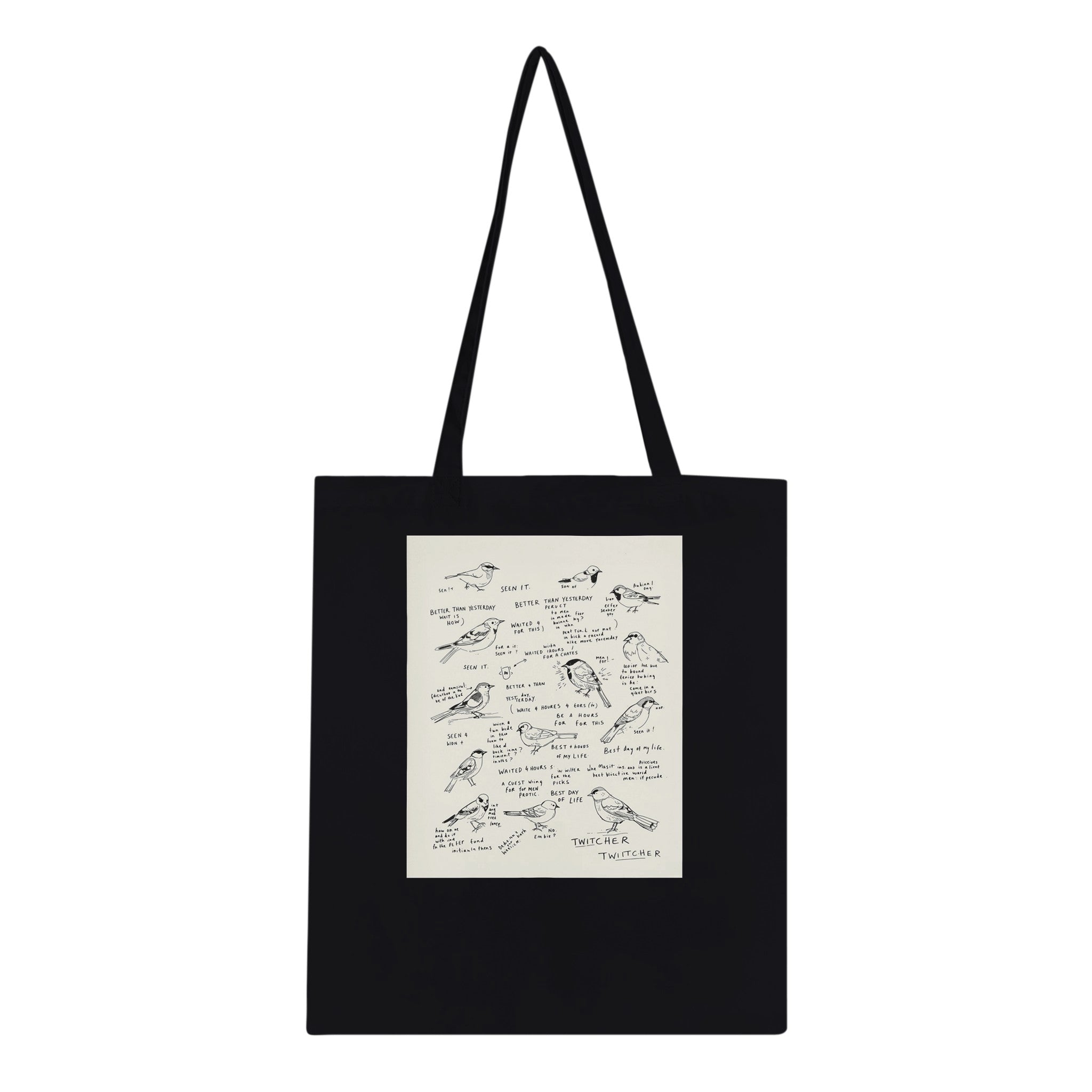 Gorpcore Birdwatching Obsession Tote Bag Cotton Shopper UK — Tote Bag | Wild Thread Co