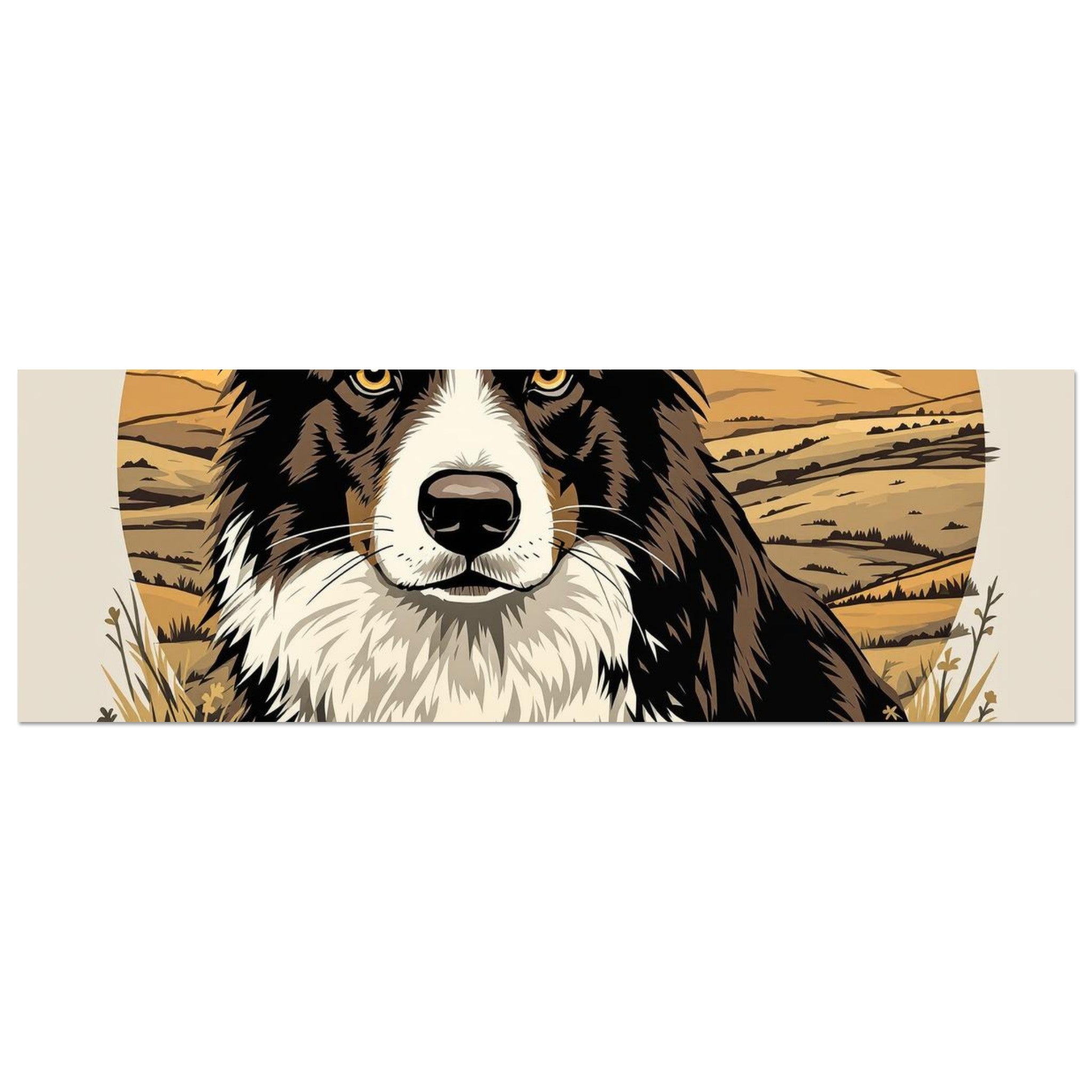 Border Collie Working T-Shirt — Print Material | Wild Thread Co