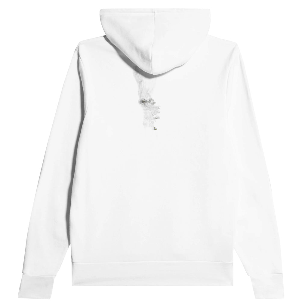 Sea Campion Cliff Crack Granite Hoodie — detail view | Wild Thread Co