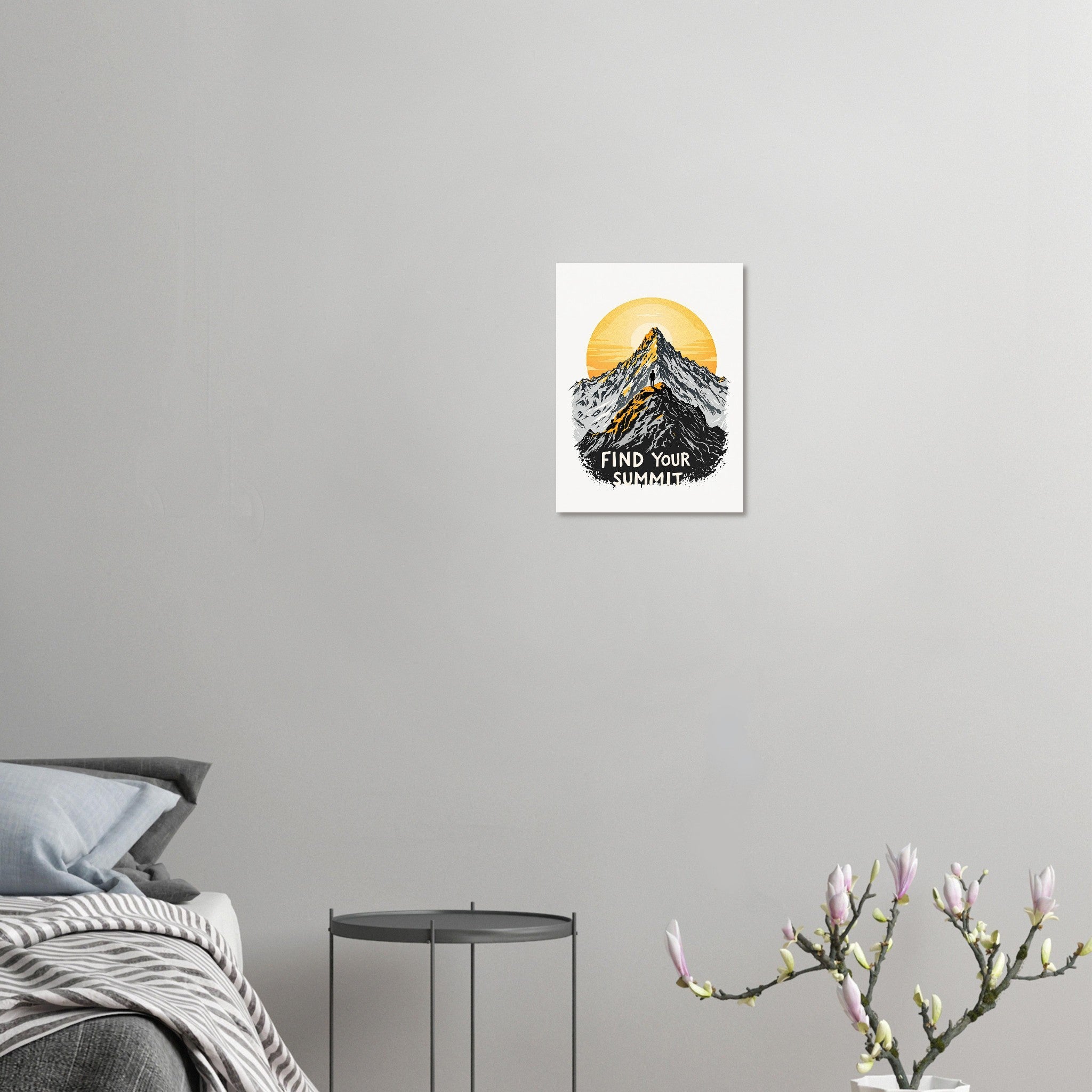 Find Your Summit Mountain A1 Art Print Poster Wall Art UK — Art Print | Wild Thread Co
