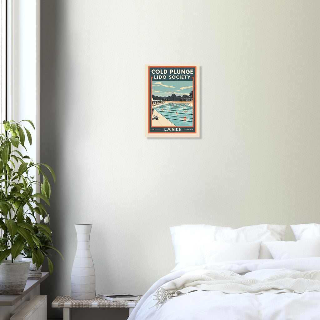 Cold Plunge Vintage Travel Poster — Art Print | Wild Thread Co