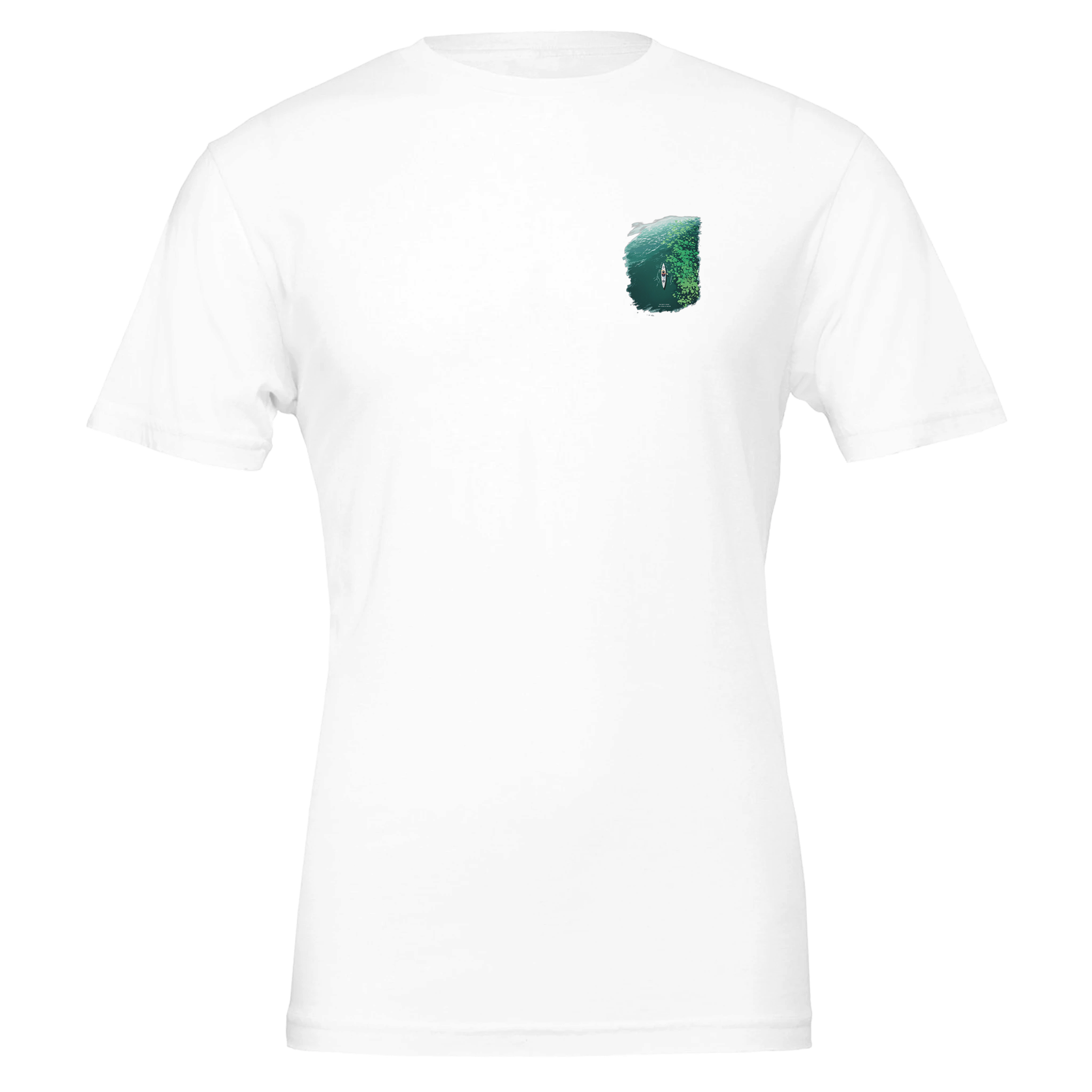 Sea Kayaking Aerial T-Shirt — detail view | Wild Thread Co