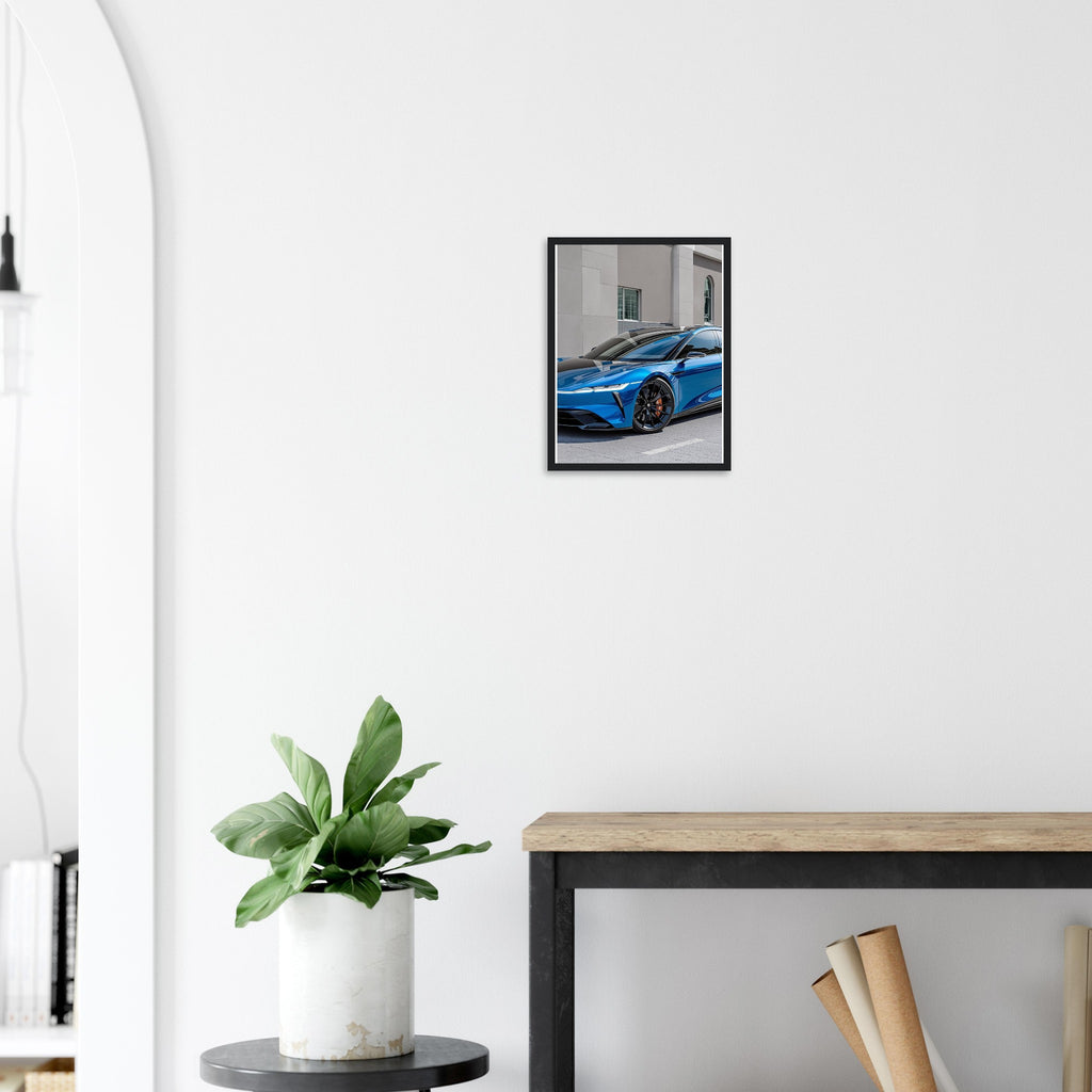 Lucid Air Sapphire Framed Art Print — detail view | Wild Thread Co