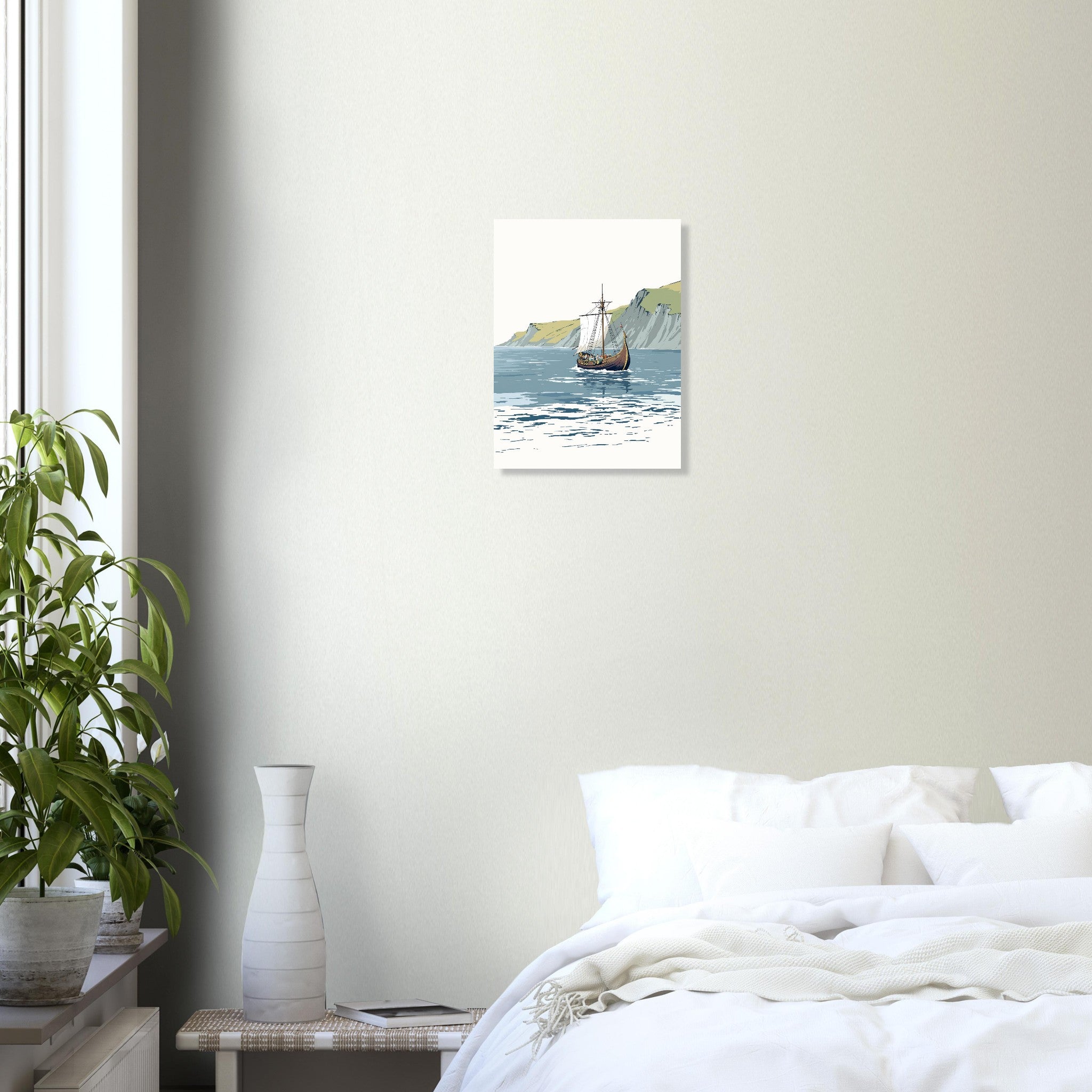 Viking Longship Art Art Print Art Print — detail view | Wild Thread Co