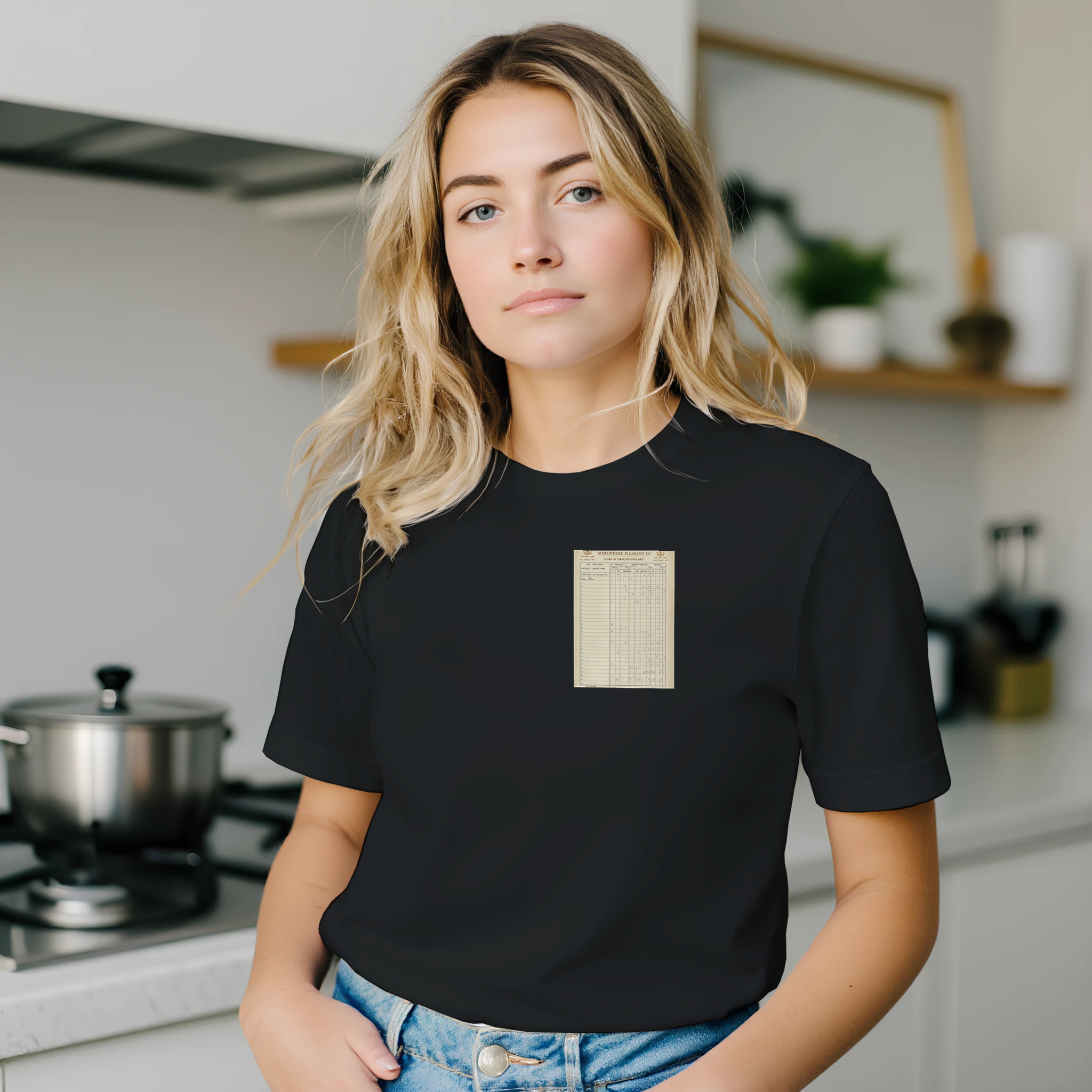 Retro Cricket English Summer T-Shirt — detail view | Wild Thread Co