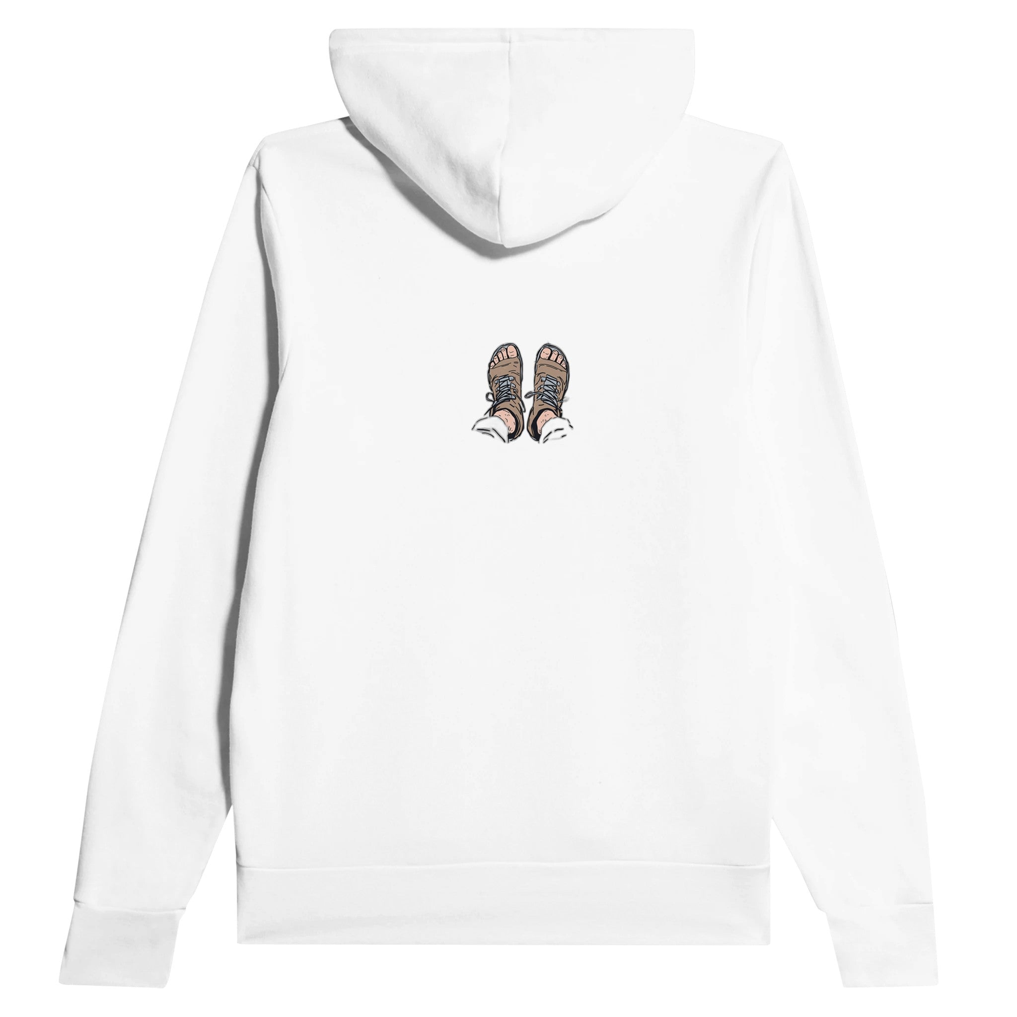 Long Distance Walker Blister Humour Hoodie — detail view | Wild Thread Co