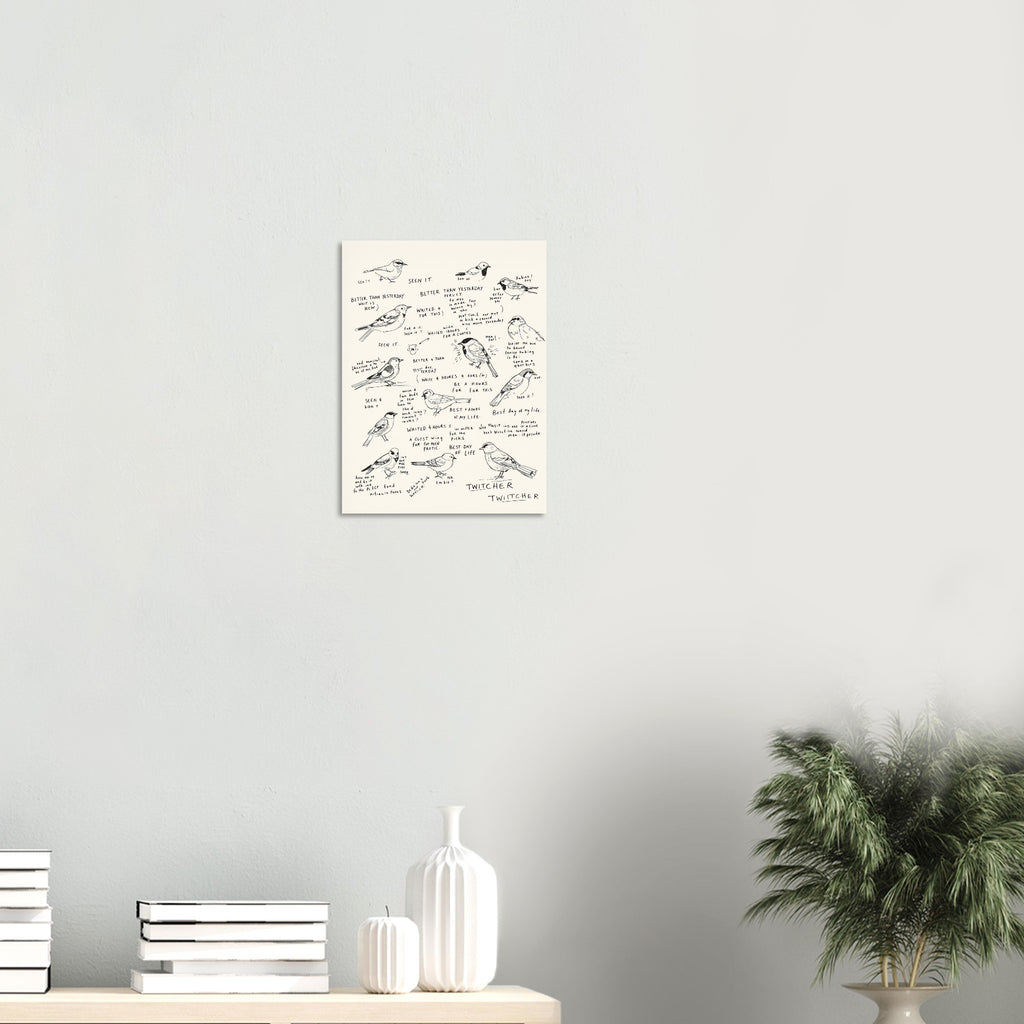 Birdwatching Twitcher Art Print Art Print — detail view | Wild Thread Co