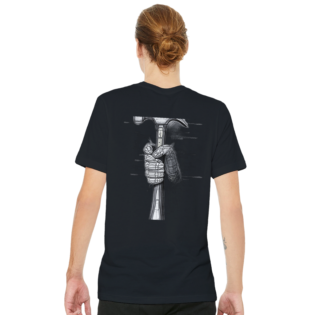 Tradesperson Built Not Bought T-Shirt — detail view | Wild Thread Co