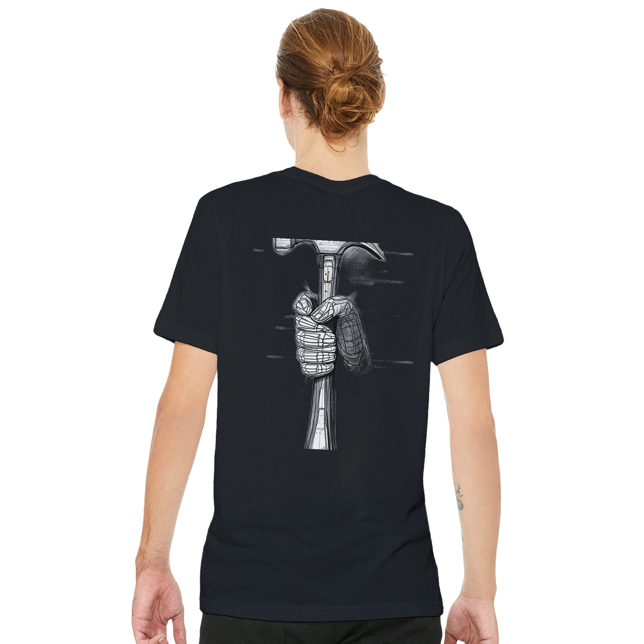 Tradesperson Built Not Bought T-Shirt — detail view | Wild Thread Co