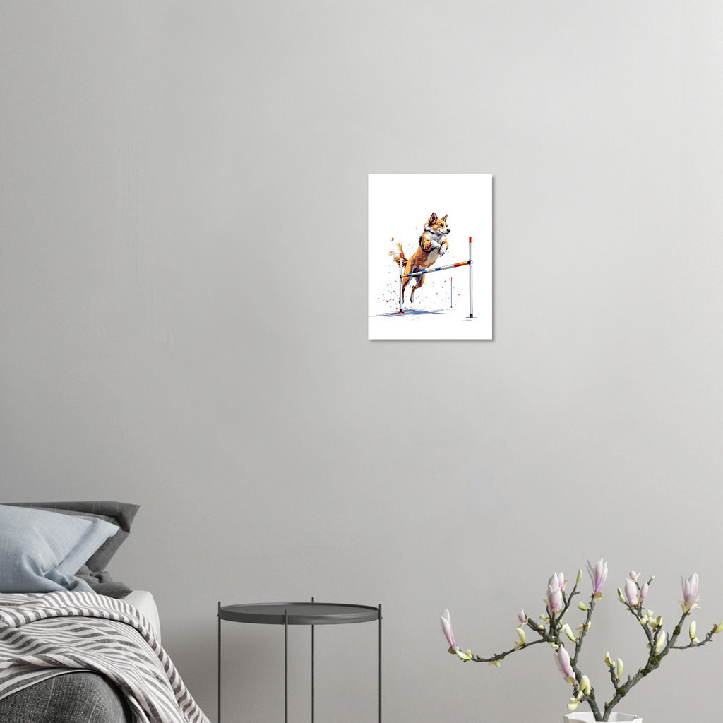 dog agility Art Print Poster Wall Art UK — Art Print | Wild Thread Co
