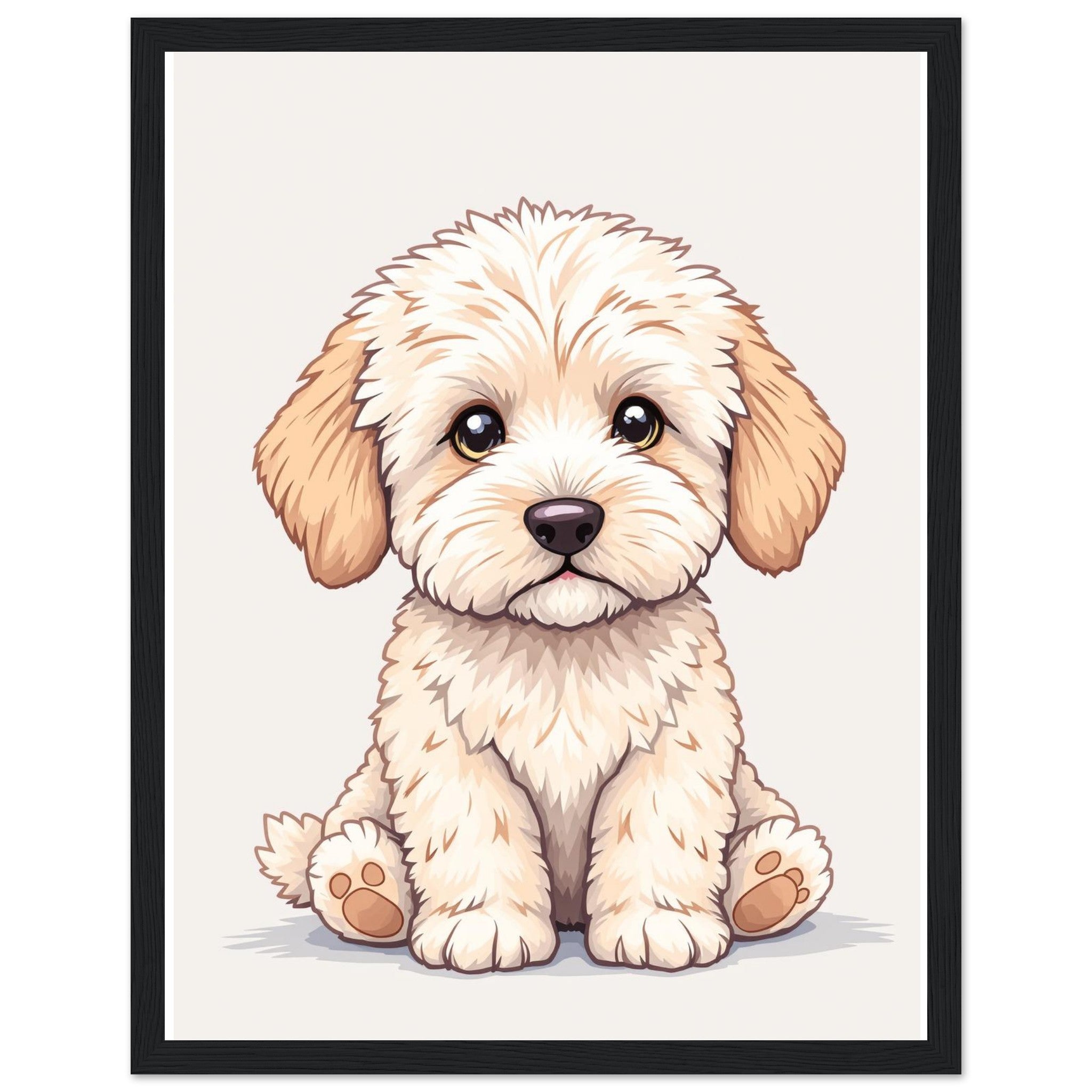 Cockapoo Fluffy — Framed Art Print | Wild Thread Co UK