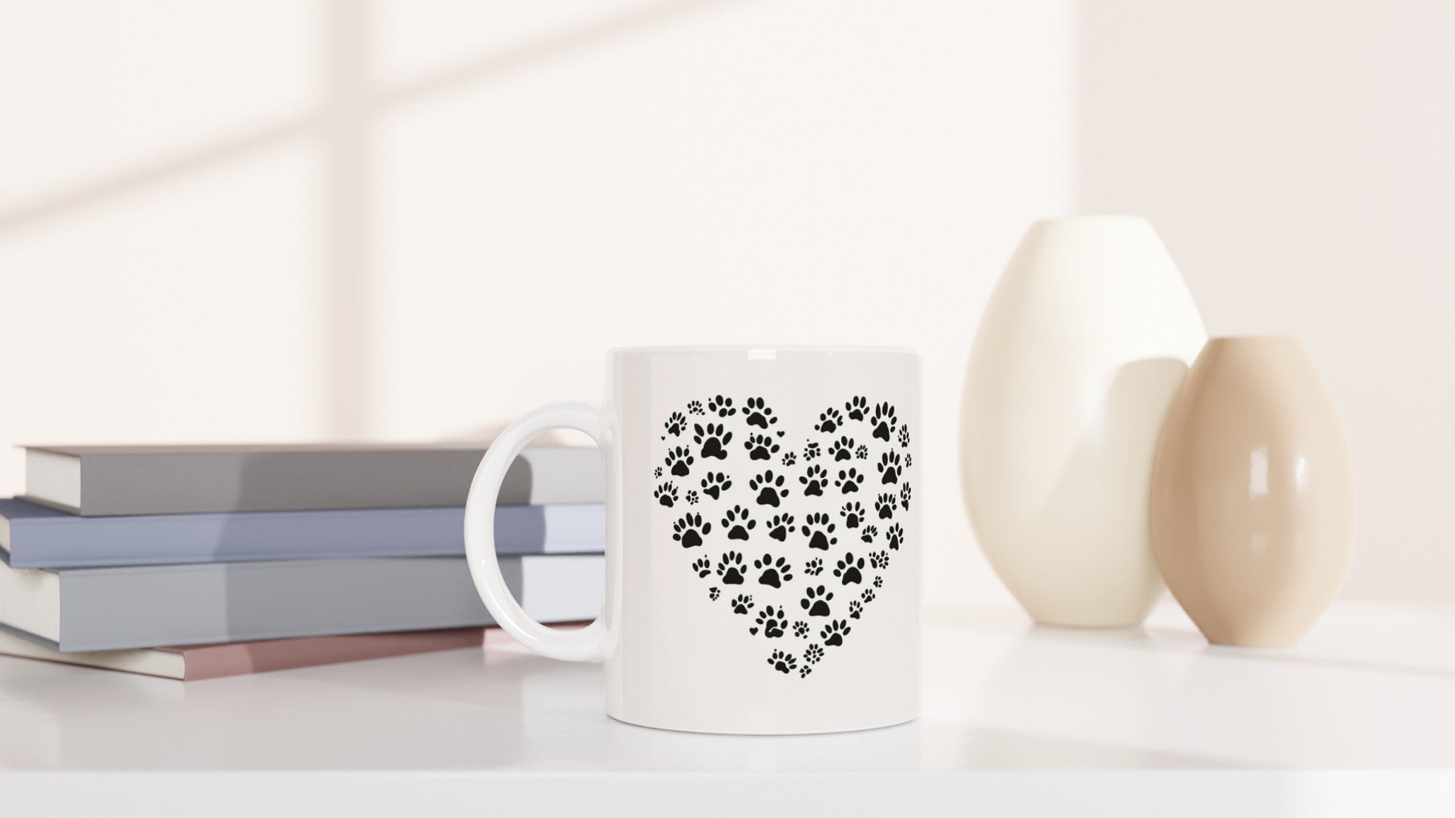 Cat Paw Prints Mug — detail view | Wild Thread Co
