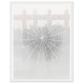 Spider Web Morning Dew Architecture Print Material — detail view | Wild Thread Co