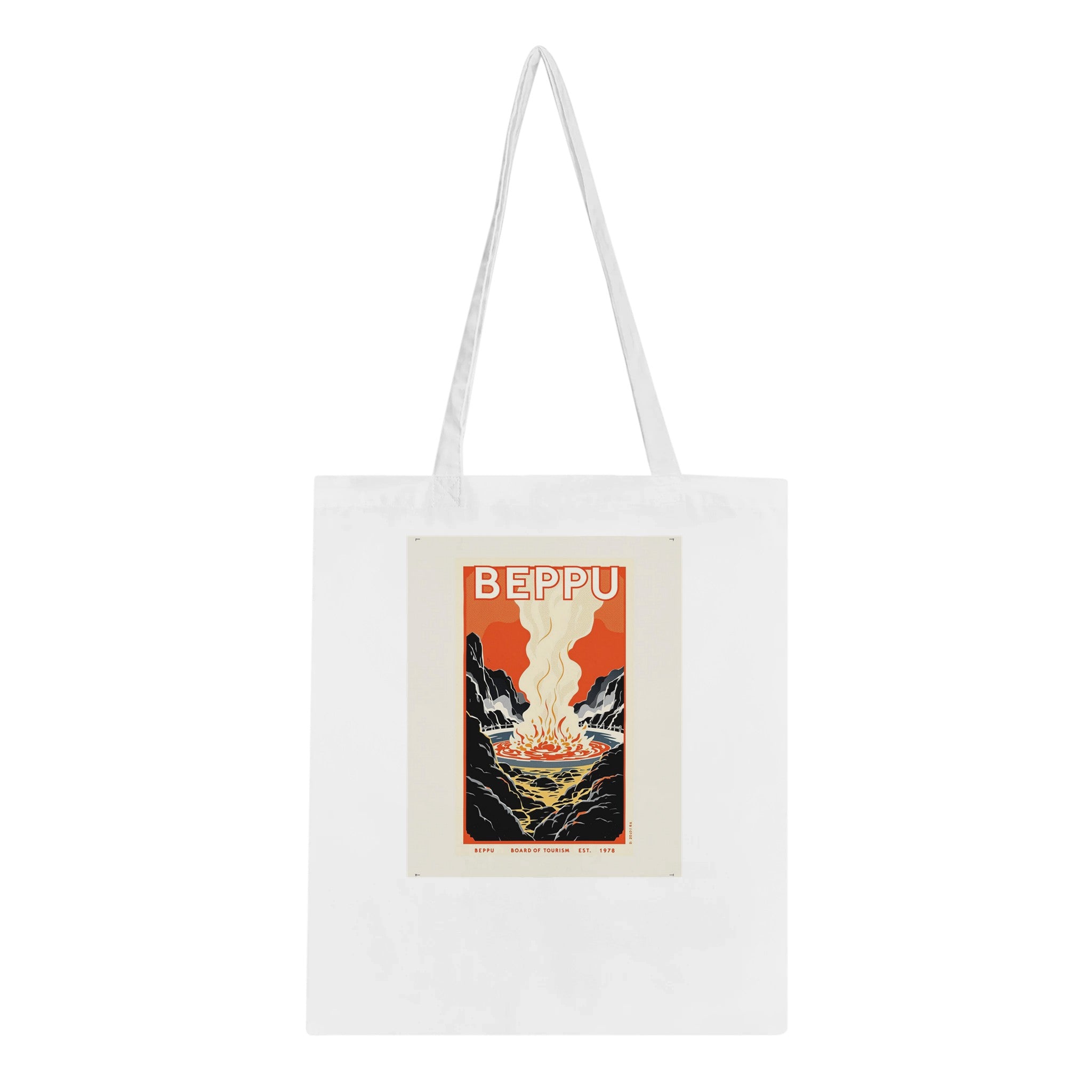 Beppu Vintage Travel Poster — Tote Bag | Wild Thread Co