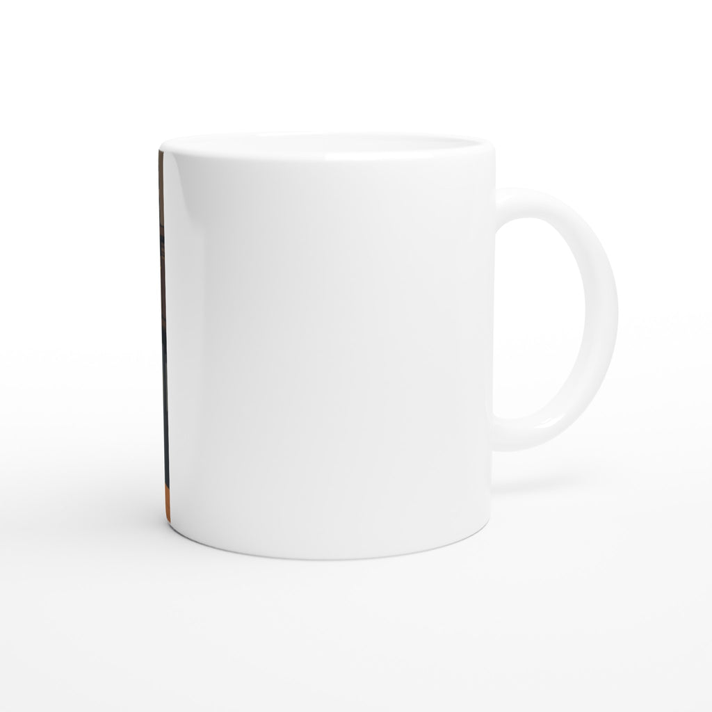 Cat Reading Book Mug — detail view | Wild Thread Co