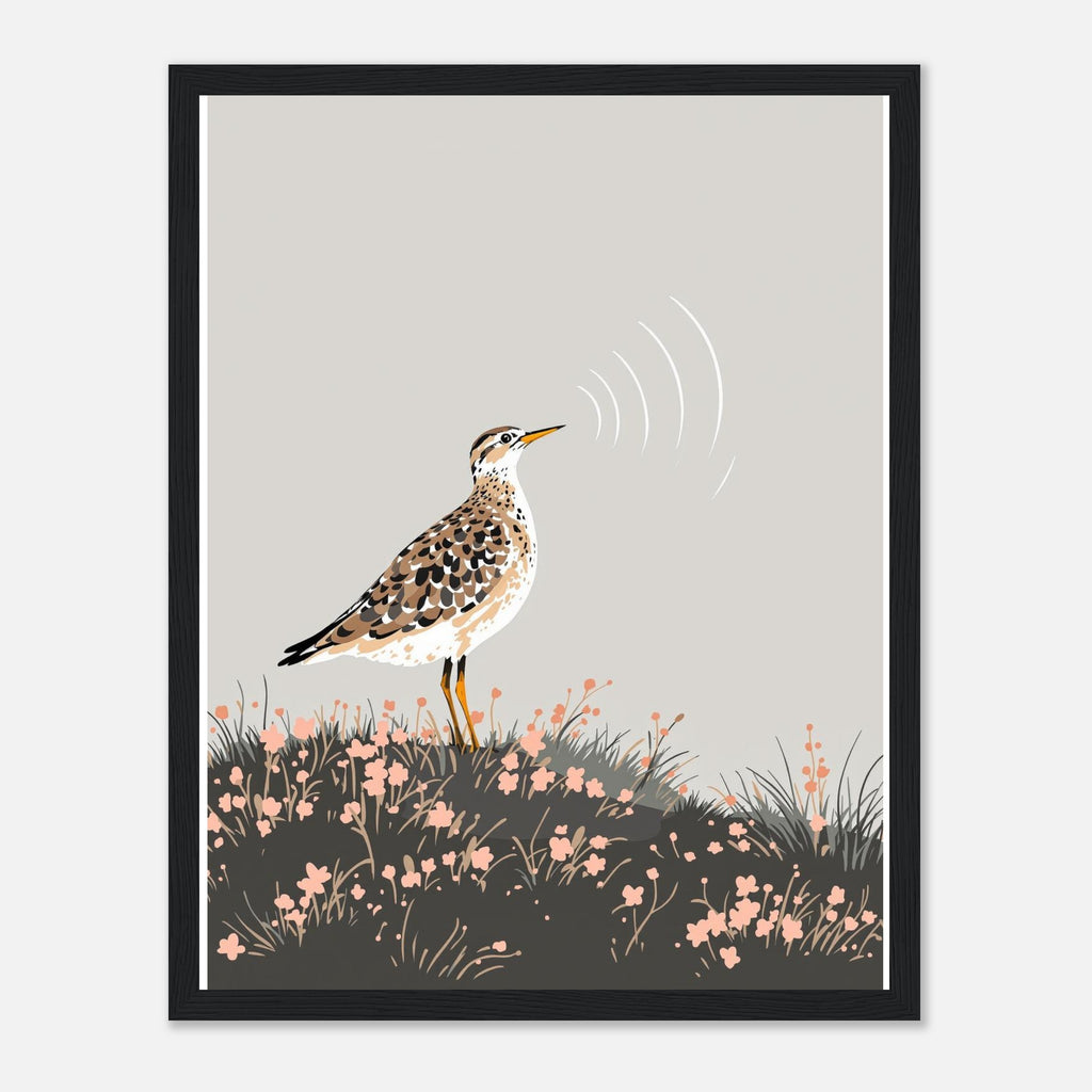 Curlew Calling Moorland Framed Print — Framed Art Print | Wild Thread Co