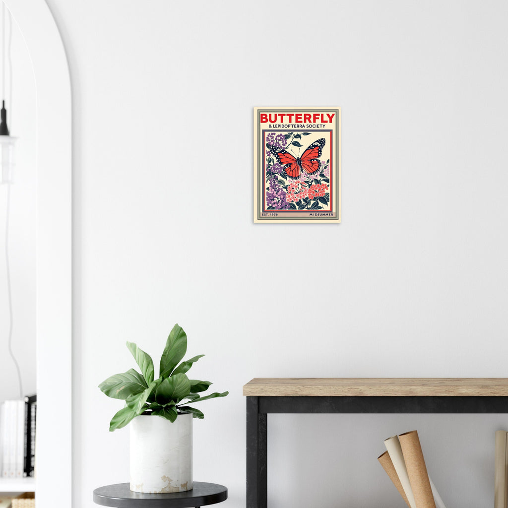 Butterfly Vintage Travel Poster — Art Print | Wild Thread Co