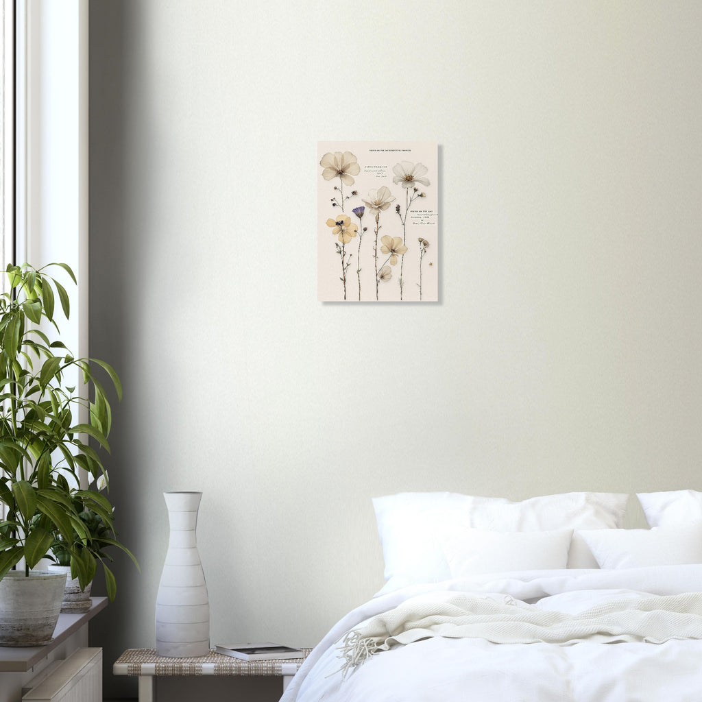 Victorian Pressed Flower Botanical Art Print Art Print — detail view | Wild Thread Co