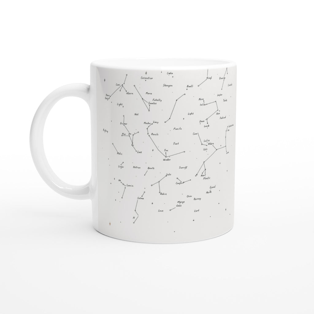 Winter Night Sky Star Chart — Mug | Wild Thread Co UK