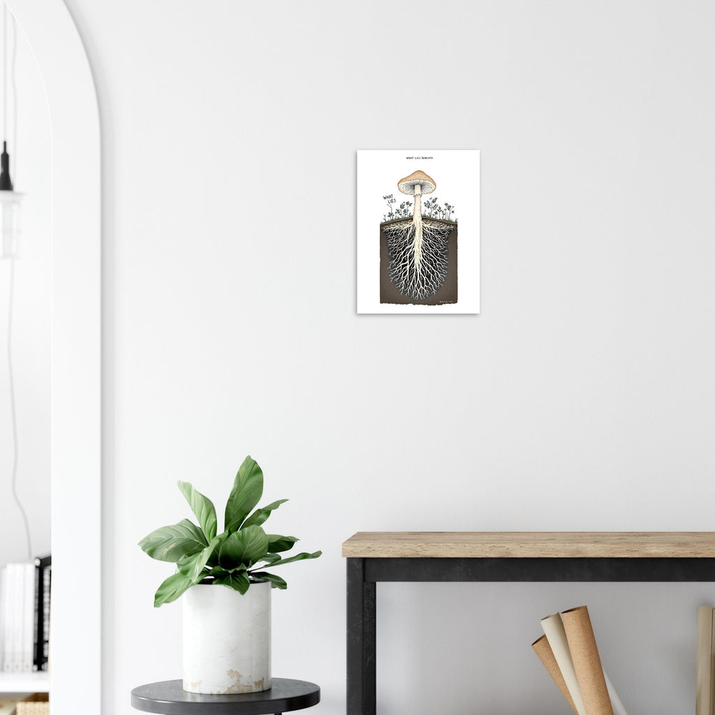 Mycelium Network Cross-Section Art Print Art Print — detail view | Wild Thread Co