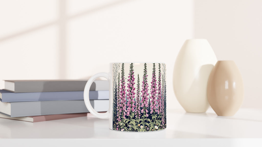 Foxglove Woodland Clearing Bees Mug Coffee Tea Ceramic 11oz — Mug | Wild Thread Co