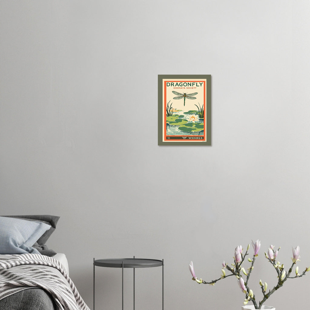 Dragonfly Vintage Travel Poster — Art Print | Wild Thread Co