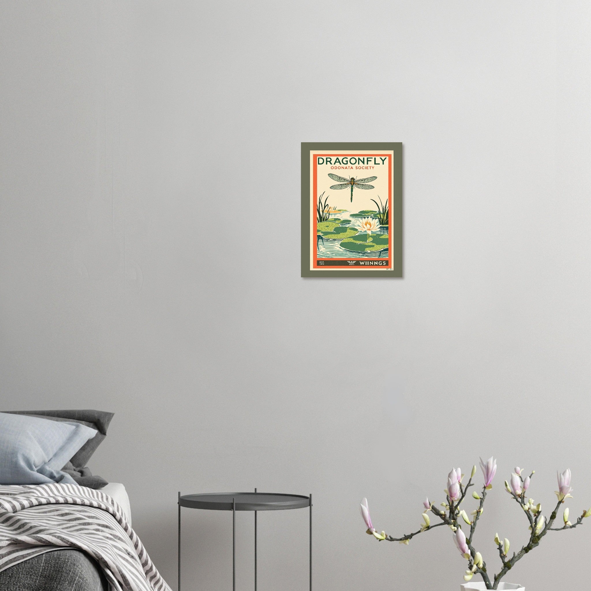 Dragonfly Vintage Travel Poster — Art Print | Wild Thread Co