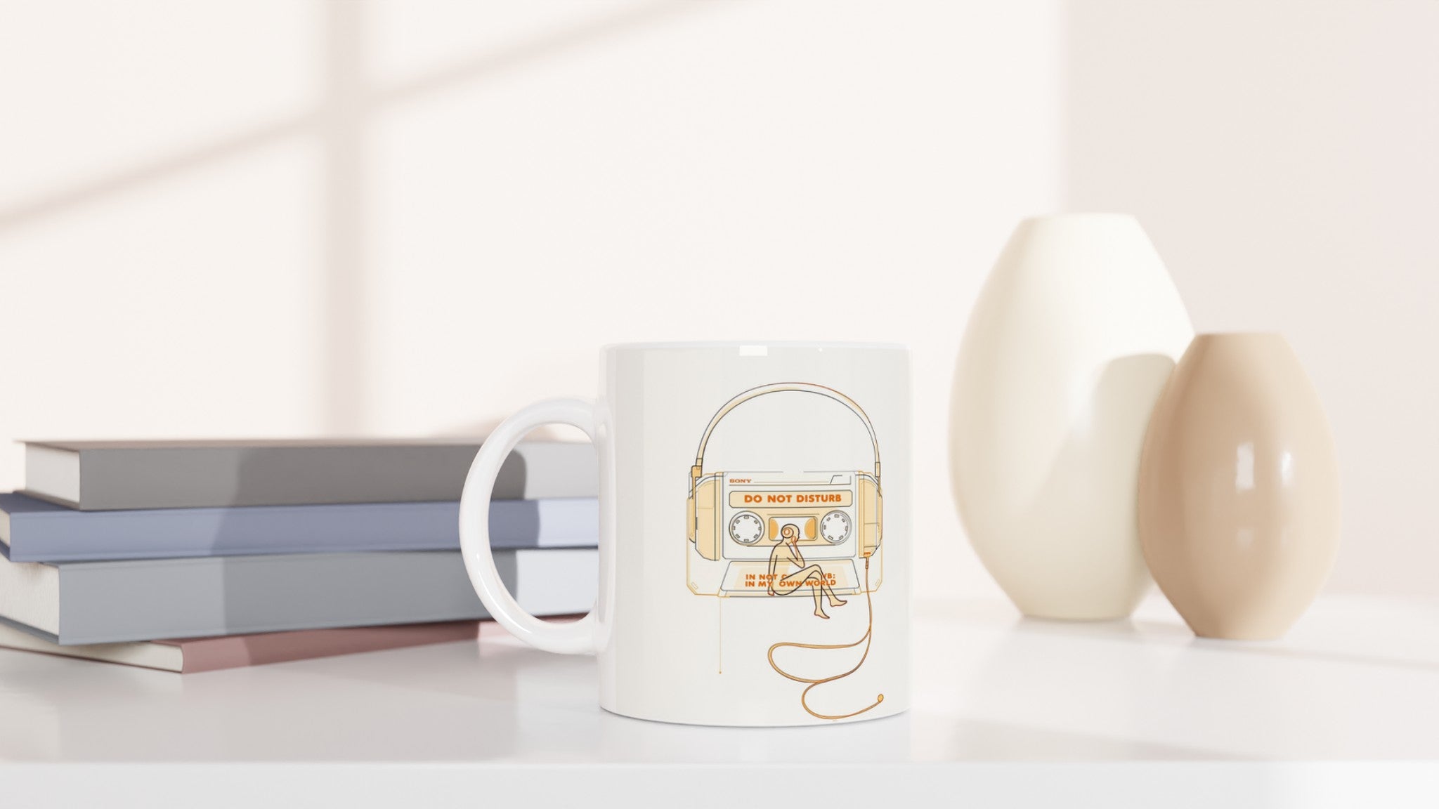 Y2k Walkman Isolation Mug — detail view | Wild Thread Co