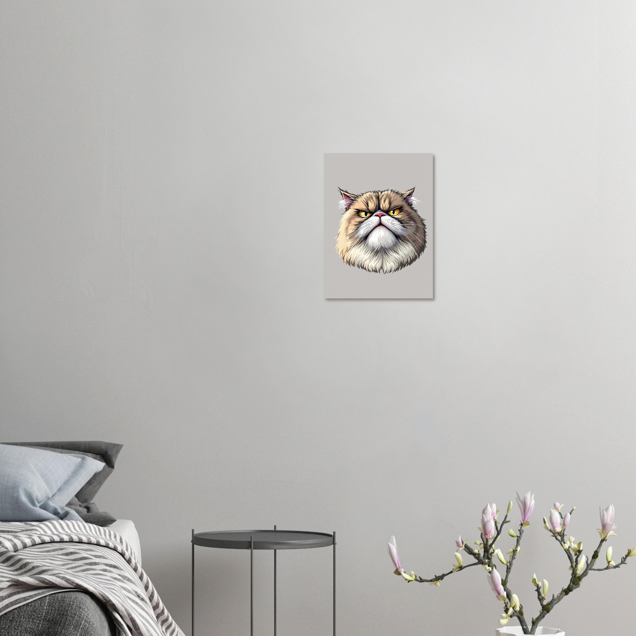 Grumpy Cat Face Art Print Art Print — detail view | Wild Thread Co