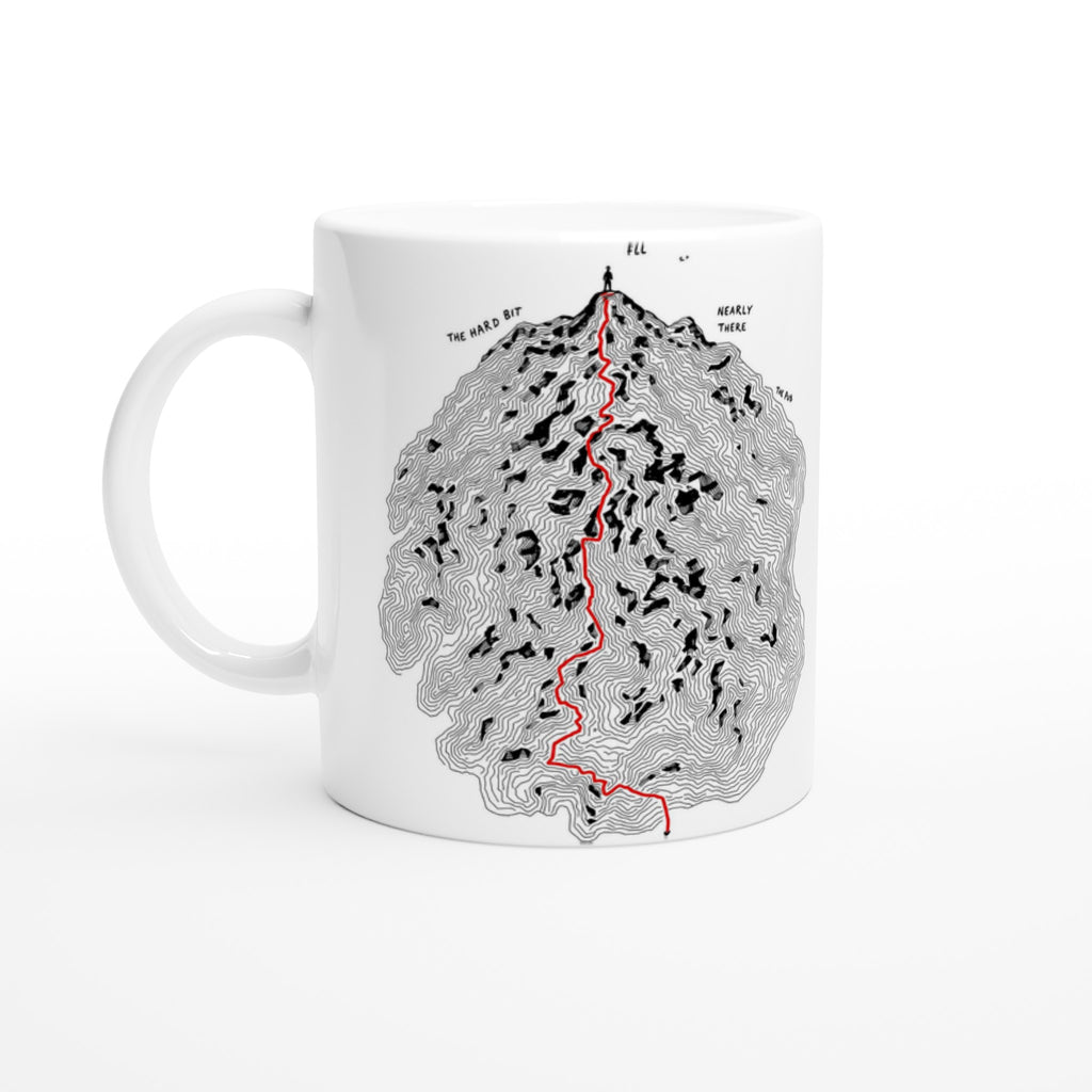 Fell Walking Map Mug Coffee Tea Ceramic 11oz — Mug | Wild Thread Co