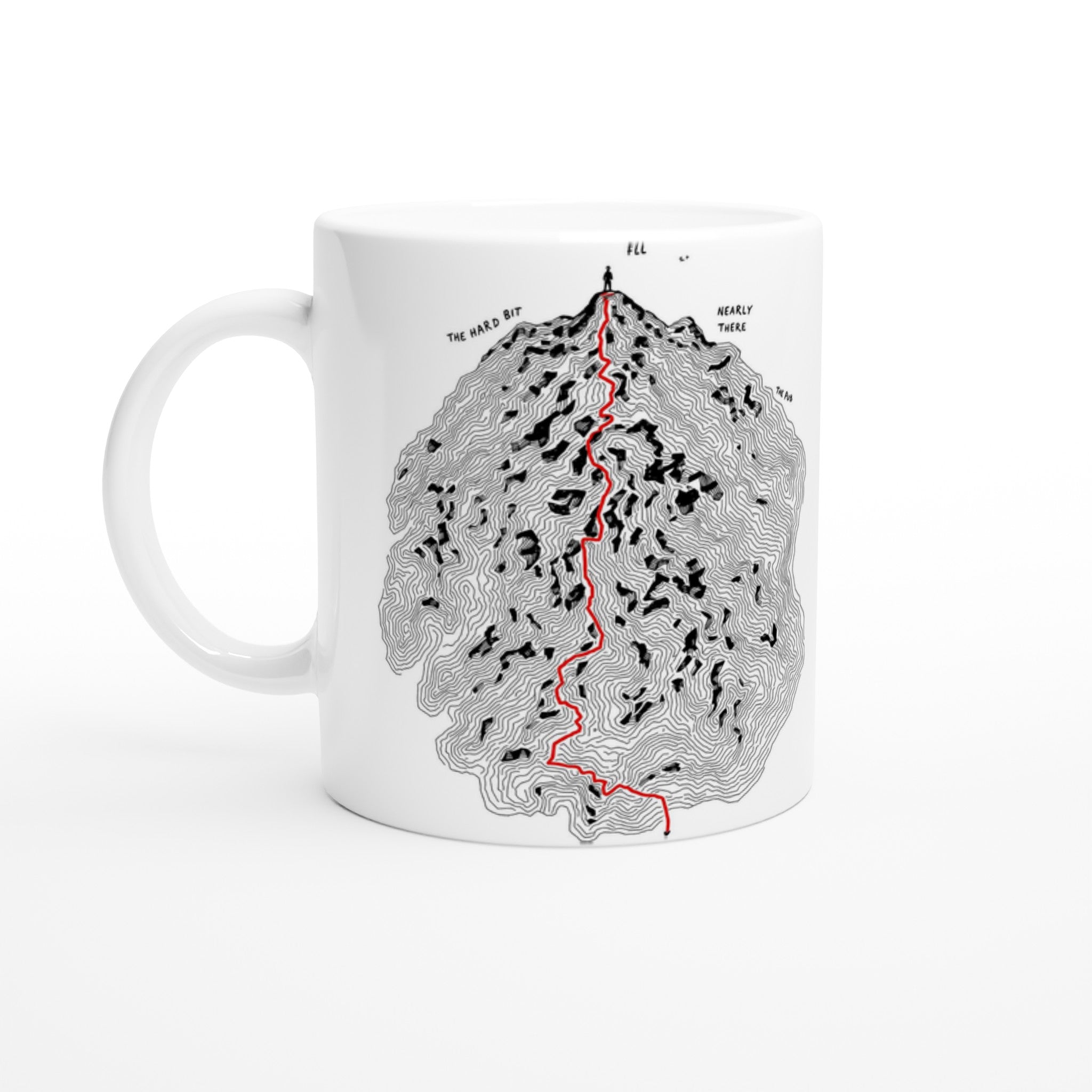 Fell Walking Map Mug Coffee Tea Ceramic 11oz — Mug | Wild Thread Co