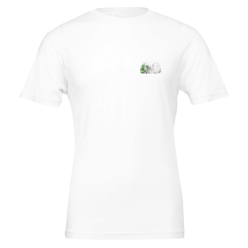 Wild Garlic Spring Woodland T-Shirt — detail view | Wild Thread Co