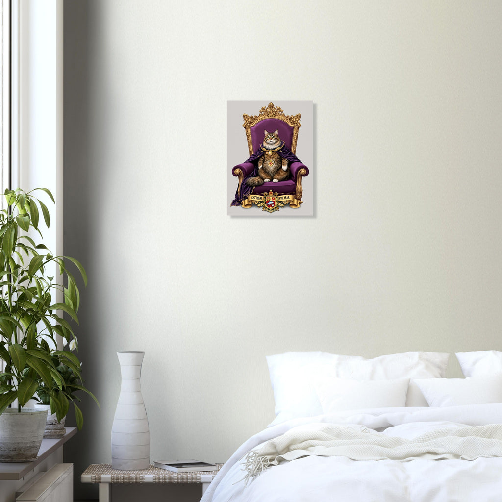 Cat Royal Portrait Spoof T-Shirt Unisex Cotton Tee UK T-Shirt — detail view | Wild Thread Co