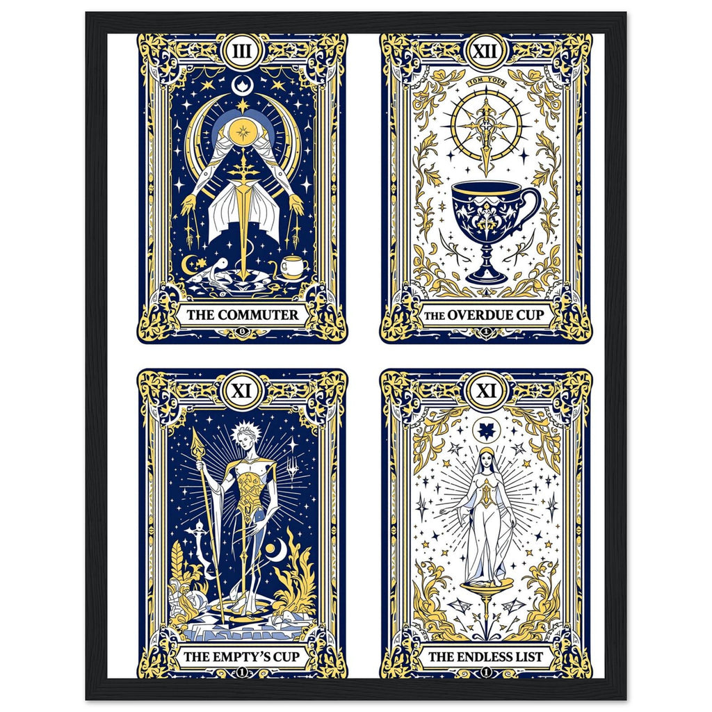 Modern Tarot Cards Framed Print Wall Art Ready to Hang UK — Framed Art Print | Wild Thread Co UK