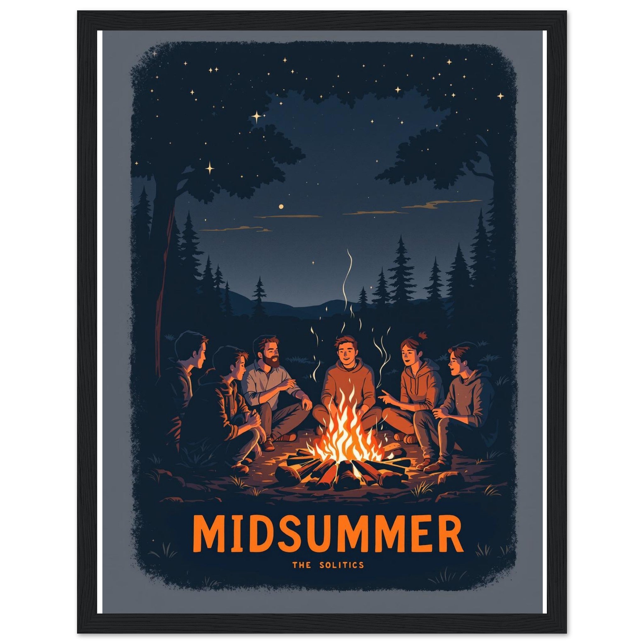 Winter Solstice Campfire Midsummer — Print Material | Wild Thread Co UK