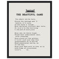 Retro Football Terrace Poetry Framed Print Wall Art Ready to Hang UK — Framed Art Print | Wild Thread Co UK