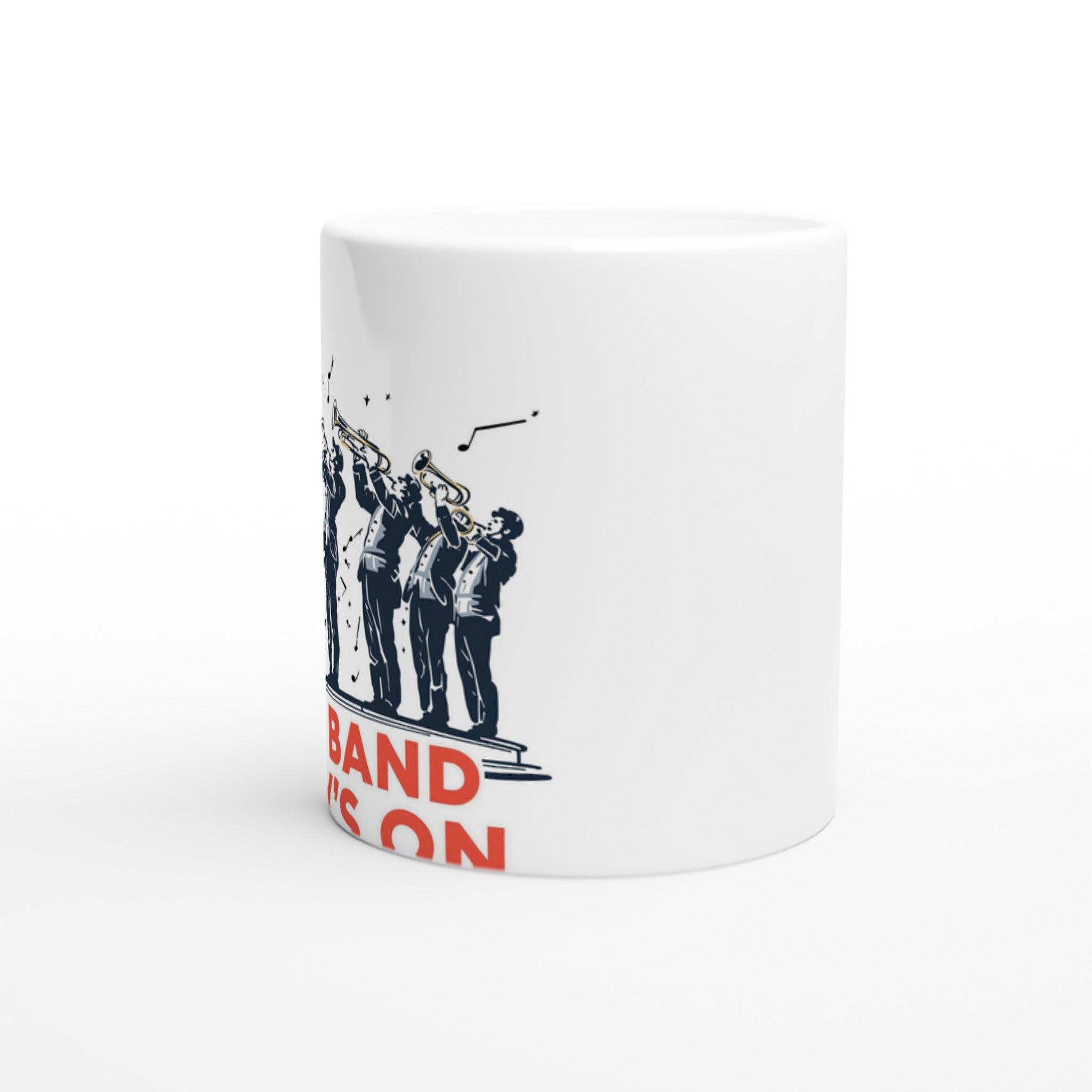 Northern Brass Band Bandstand Mug — detail view | Wild Thread Co