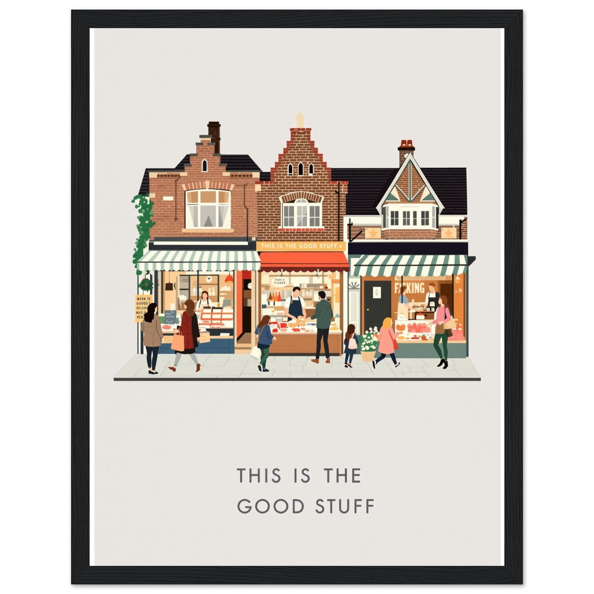 Yorkshire Market Town Saturday Morning — Print Material | Wild Thread Co UK
