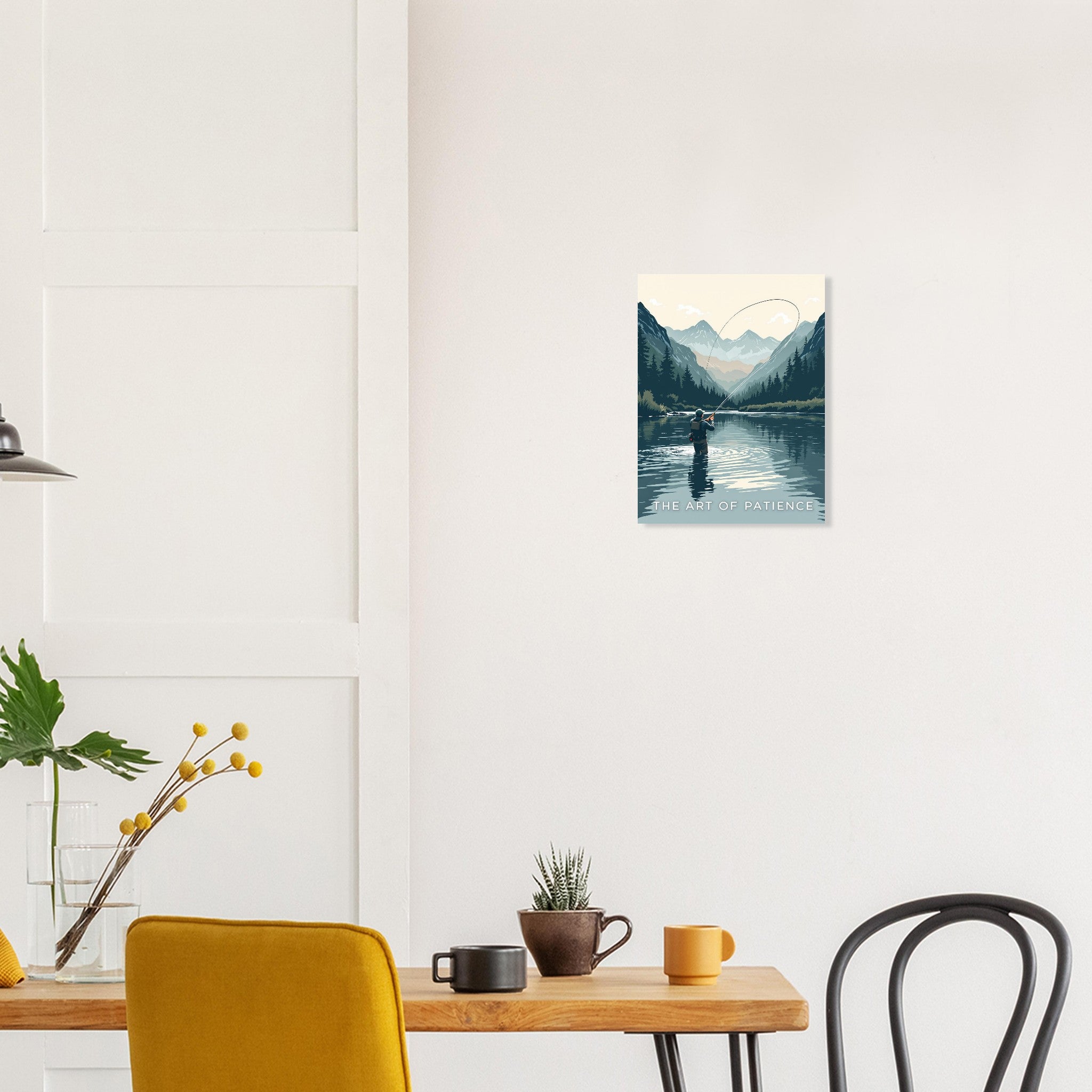 Salmon Fly Fishing Art Print Print Material — detail view | Wild Thread Co