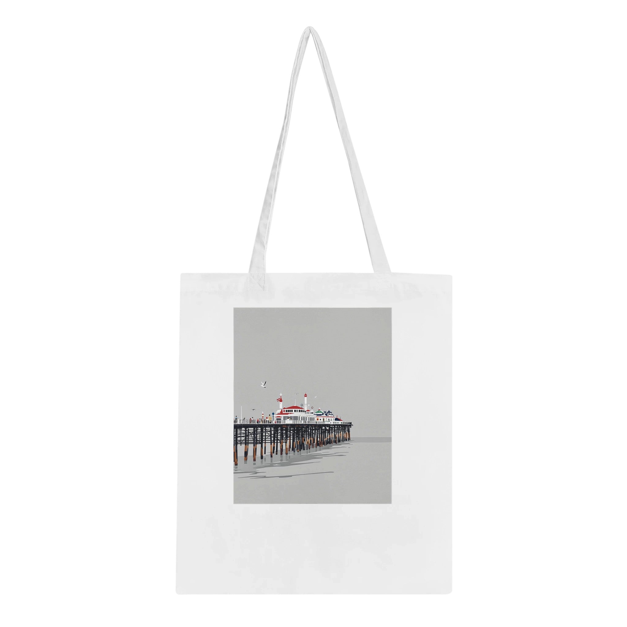 Victorian Seaside Pier Resilience Tote Bag Cotton Shopper UK — Tote Bag | Wild Thread Co UK