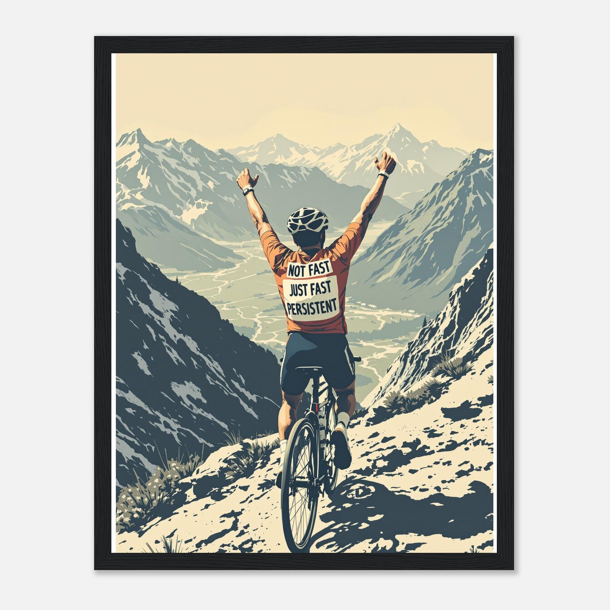 Cycling The Cols Framed Print — Framed Art Print | Wild Thread Co