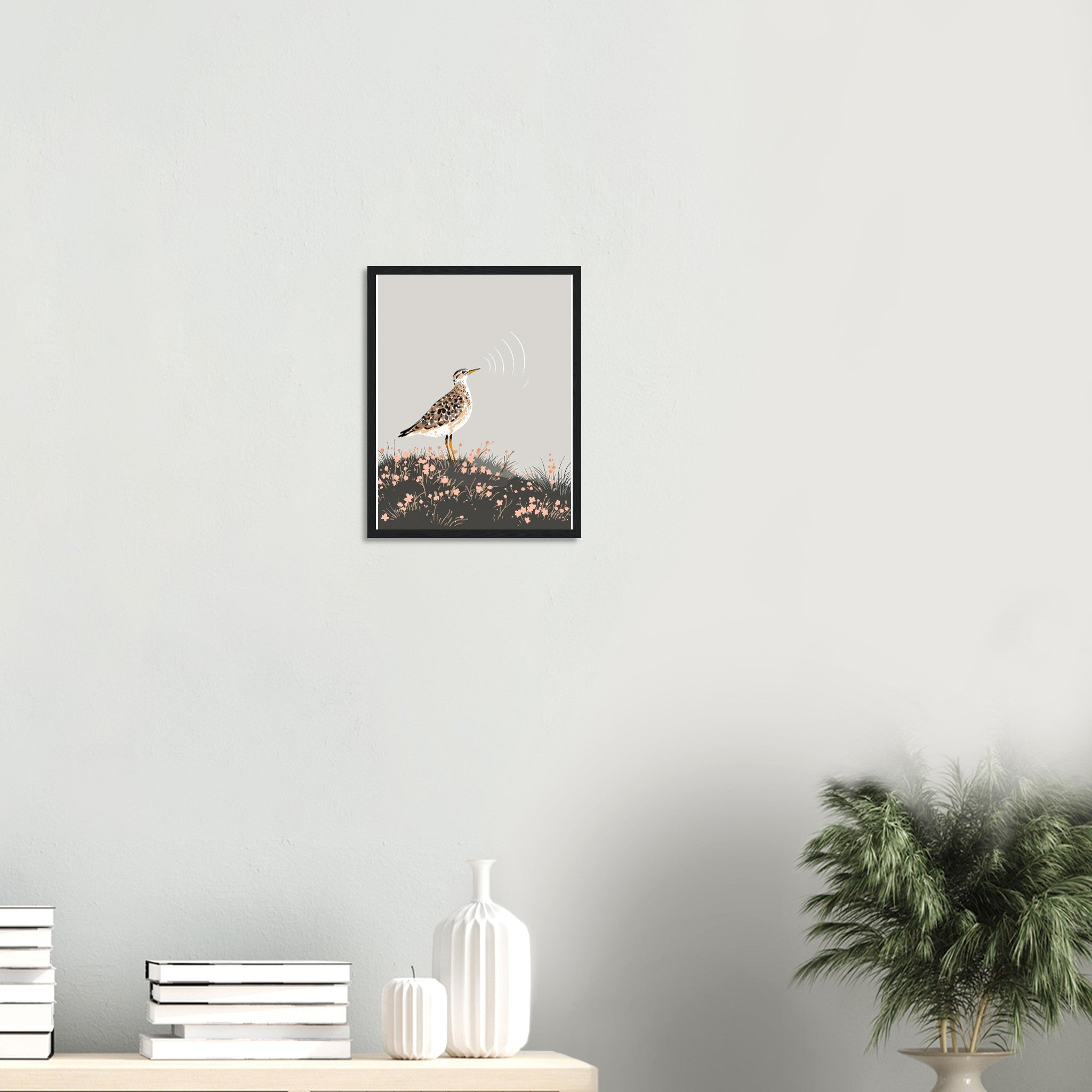 Curlew Calling Moorland Framed Print — Framed Art Print | Wild Thread Co
