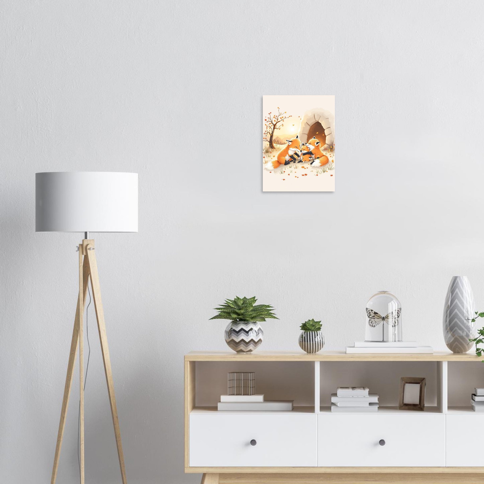 fox cubs playing Art Print — Art Print | Wild Thread Co UK