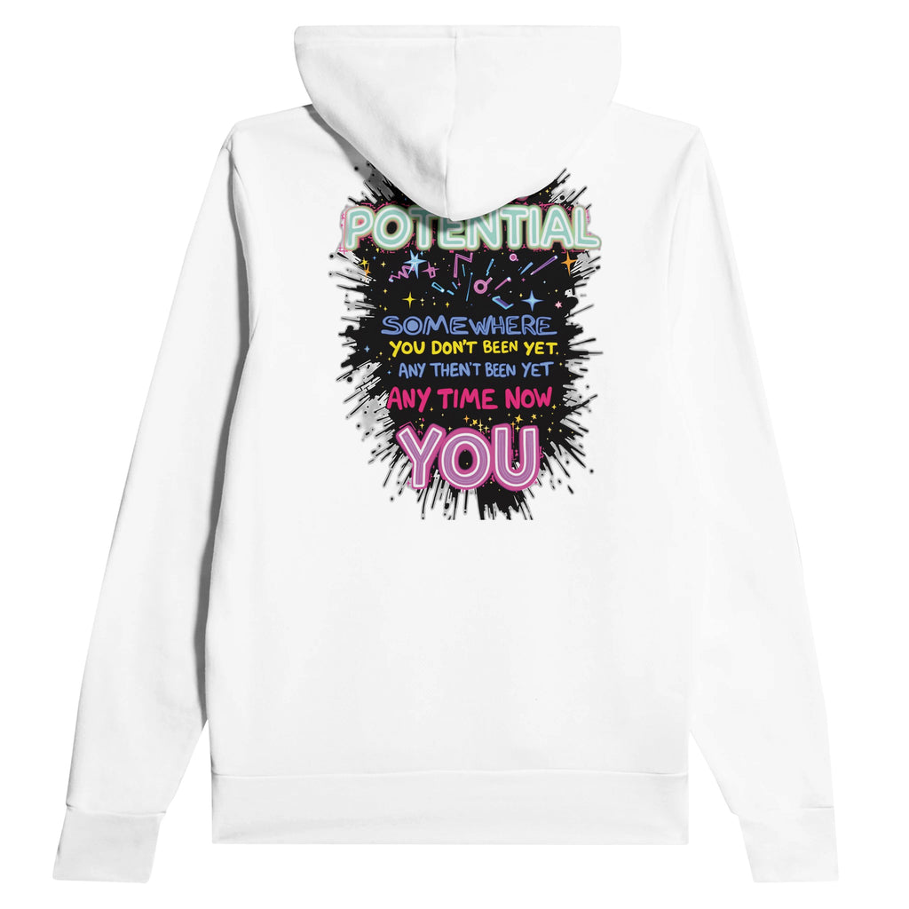 Y2k Rave Flyer Hoodie — detail view | Wild Thread Co