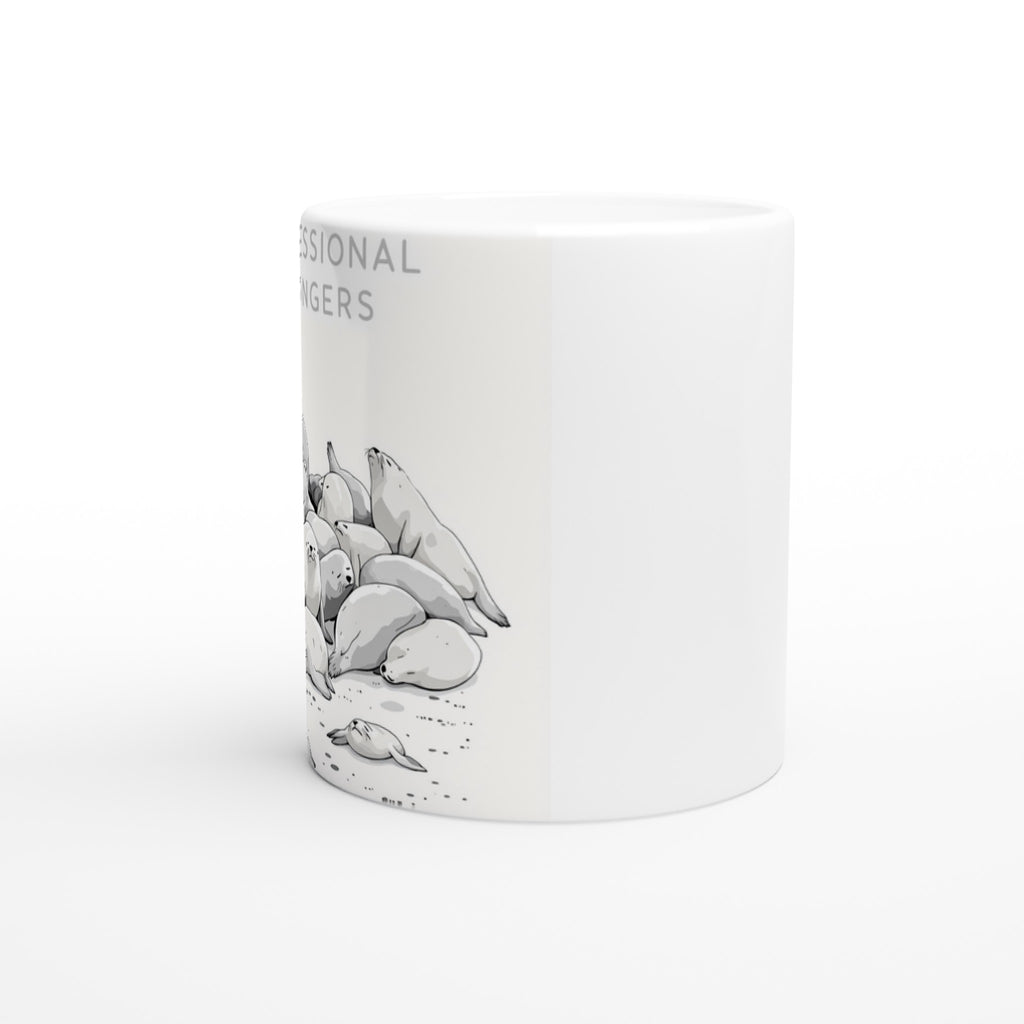 Grey Seal Colony Pups Atlantic Mug — detail view | Wild Thread Co