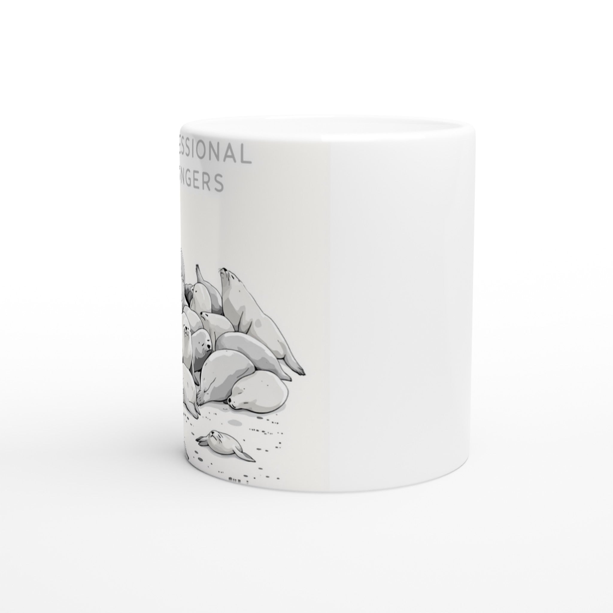 Grey Seal Colony Pups Atlantic Mug — detail view | Wild Thread Co