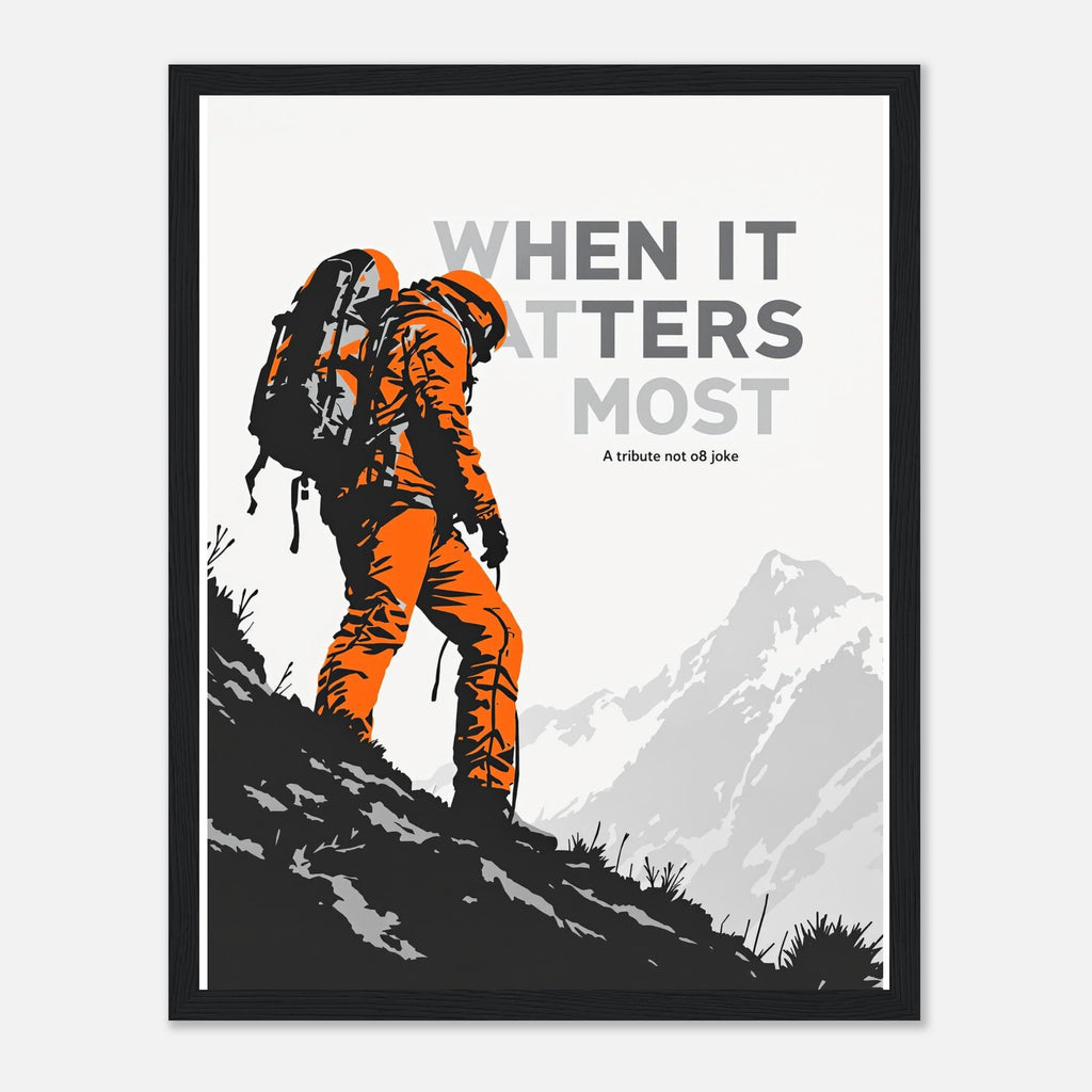 Mountain Rescue Framed Art Print — detail view | Wild Thread Co