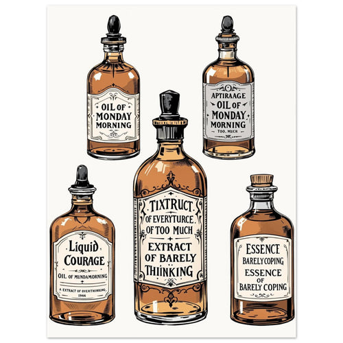 Apothecary Dark Humour A1 Art Print Poster Wall Art UK — Art Print | Wild Thread Co